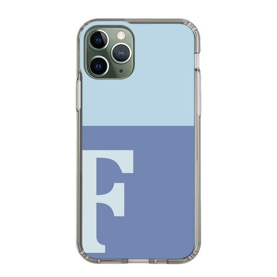 Slim Protection Case［ Original - initial two tone - F blue ］