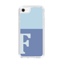 Slim Protection Case［ Original - initial two tone - F blue ］
