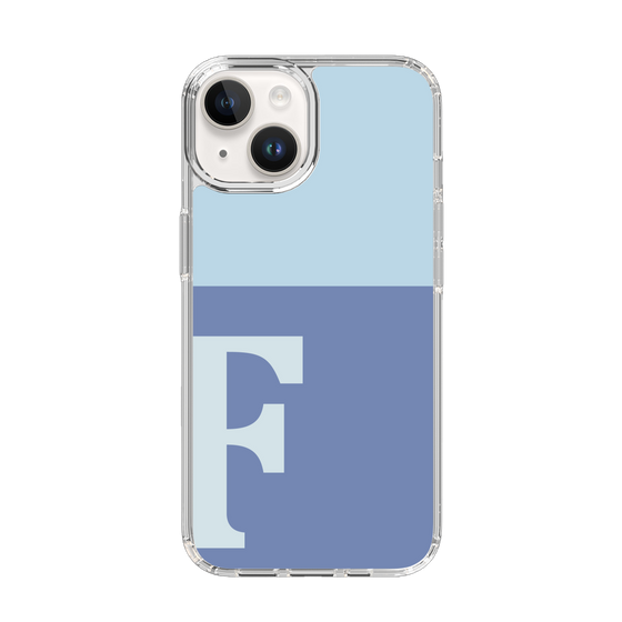 Slim Protection Case［ Original - initial two tone - F blue ］