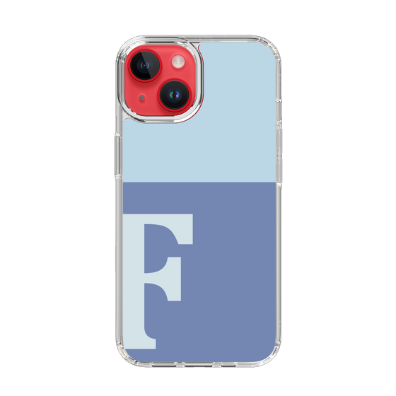 Slim Protection Case［ Original - initial two tone - F blue ］