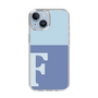 Slim Protection Case［ Original - initial two tone - F blue ］