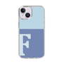 Slim Protection Case［ Original - initial two tone - F blue ］