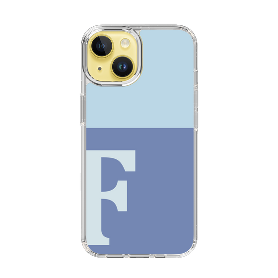 Slim Protection Case［ Original - initial two tone - F blue ］