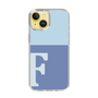Slim Protection Case［ Original - initial two tone - F blue ］