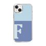 Slim Protection Case［ Original - initial two tone - F blue ］