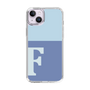 Slim Protection Case［ Original - initial two tone - F blue ］