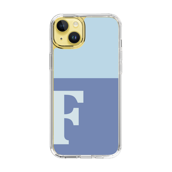 Slim Protection Case［ Original - initial two tone - F blue ］