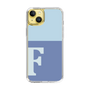 Slim Protection Case［ Original - initial two tone - F blue ］