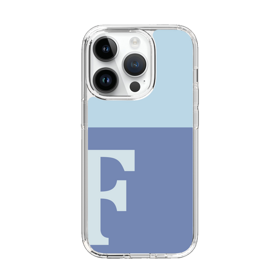 Slim Protection Case［ Original - initial two tone - F blue ］
