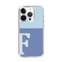 Slim Protection Case［ Original - initial two tone - F blue ］