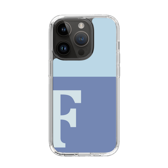 Slim Protection Case［ Original - initial two tone - F blue ］