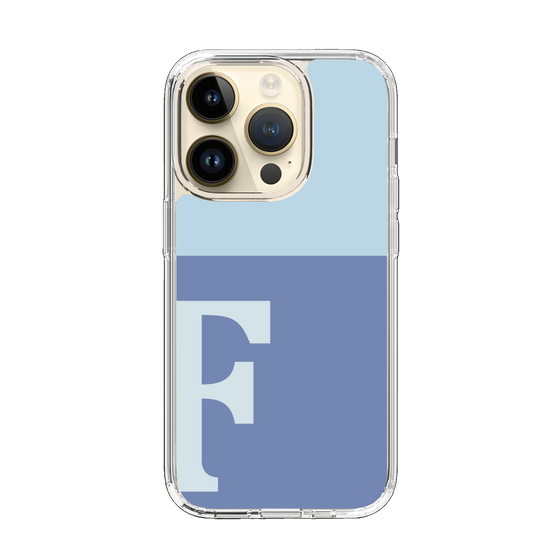 Slim Protection Case［ Original - initial two tone - F blue ］