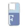 Slim Protection Case［ Original - initial two tone - F blue ］