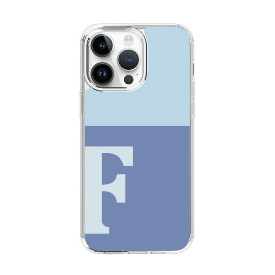 Slim Protection Case［ Original - initial two tone - F blue ］