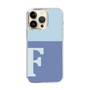 Slim Protection Case［ Original - initial two tone - F blue ］