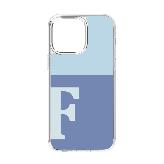 Slim Protection Case［ Original - initial two tone - F blue ］