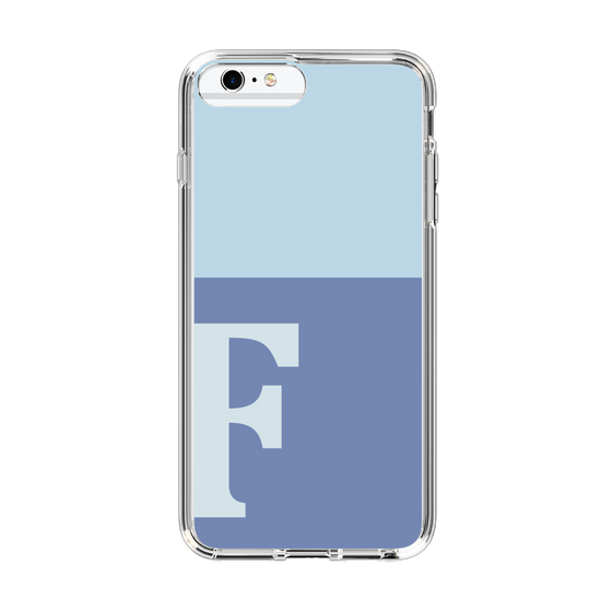 Slim Protection Case［ Original - initial two tone - F blue ］