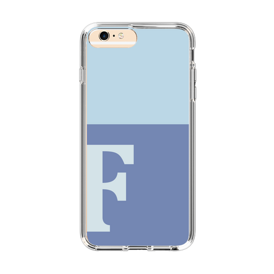 Slim Protection Case［ Original - initial two tone - F blue ］