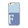 Slim Protection Case［ Original - initial two tone - F blue ］