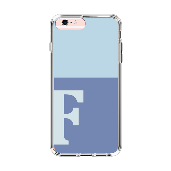 Slim Protection Case［ Original - initial two tone - F blue ］