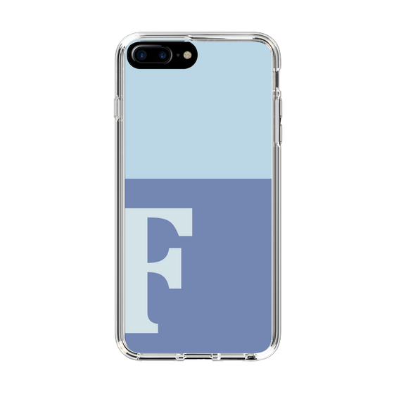 Slim Protection Case［ Original - initial two tone - F blue ］