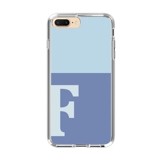 Slim Protection Case［ Original - initial two tone - F blue ］