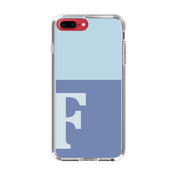 Slim Protection Case［ Original - initial two tone - F blue ］