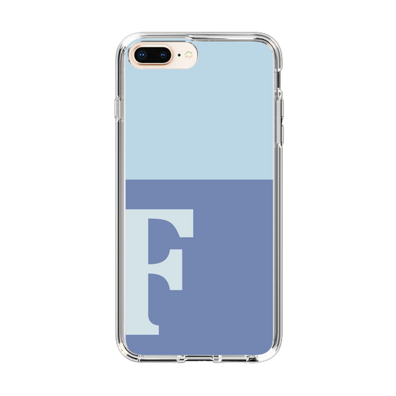 Slim Protection Case［ Original - initial two tone - F blue ］