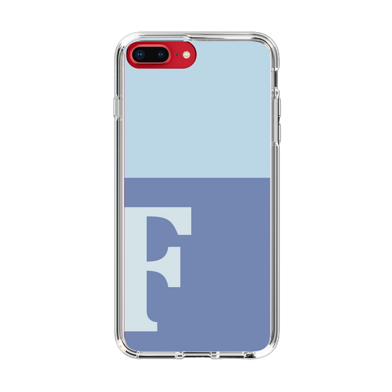 Slim Protection Case［ Original - initial two tone - F blue ］