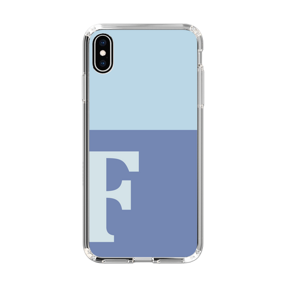 Slim Protection Case［ Original - initial two tone - F blue ］