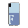 Slim Protection Case［ Original - initial two tone - F blue ］