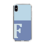 Slim Protection Case［ Original - initial two tone - F blue ］