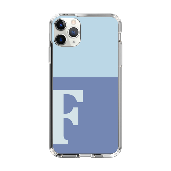 Slim Protection Case［ Original - initial two tone - F blue ］
