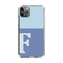Slim Protection Case［ Original - initial two tone - F blue ］