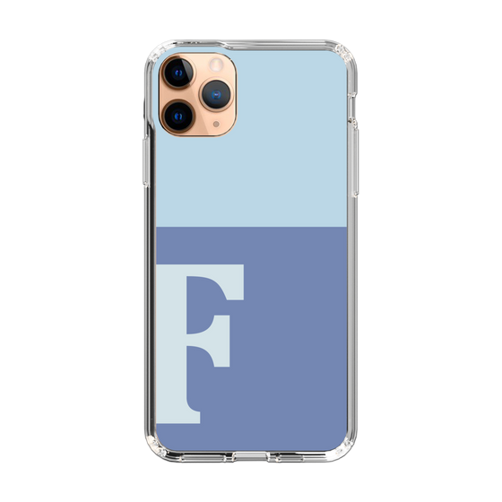 Slim Protection Case［ Original - initial two tone - F blue ］
