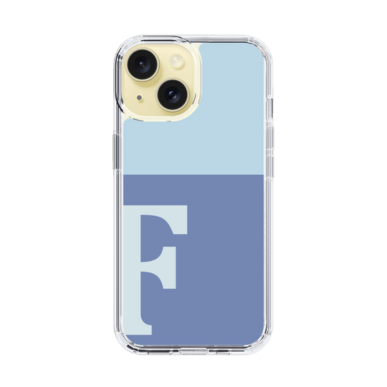 Slim Protection Case［ Original - initial two tone - F blue ］