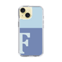 Slim Protection Case［ Original - initial two tone - F blue ］
