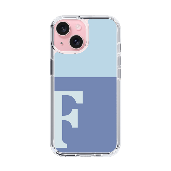 Slim Protection Case［ Original - initial two tone - F blue ］