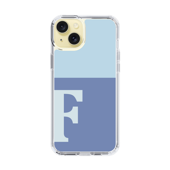Slim Protection Case［ Original - initial two tone - F blue ］