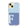 Slim Protection Case［ Original - initial two tone - F blue ］