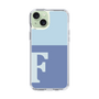 Slim Protection Case［ Original - initial two tone - F blue ］