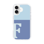 Slim Protection Case［ オリジナル - initial two tone - F blue ］