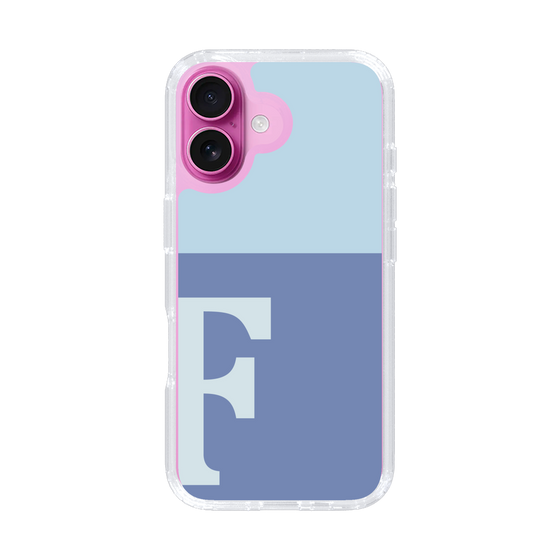 Slim Protection Case［ オリジナル - initial two tone - F blue ］