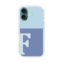 Slim Protection Case［ オリジナル - initial two tone - F blue ］