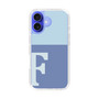 Slim Protection Case［ オリジナル - initial two tone - F blue ］