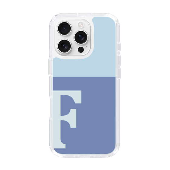 Slim Protection Case［ オリジナル - initial two tone - F blue ］