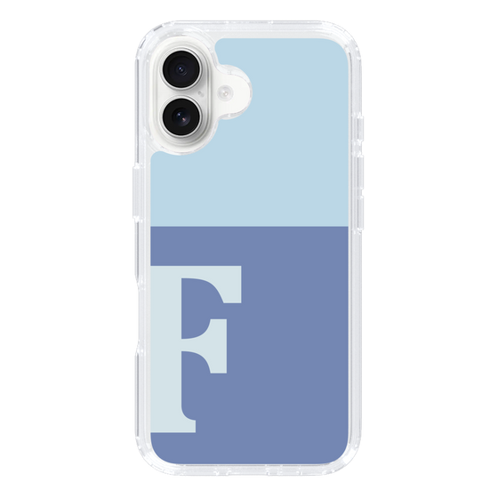 Slim Protection Case［ オリジナル - initial two tone - F blue ］