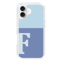 Slim Protection Case［ オリジナル - initial two tone - F blue ］