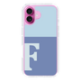 Slim Protection Case［ オリジナル - initial two tone - F blue ］