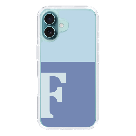 Slim Protection Case［ オリジナル - initial two tone - F blue ］